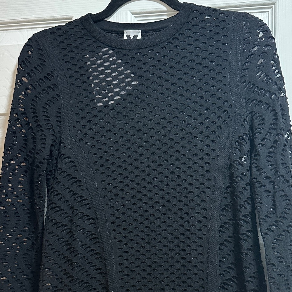 Missoni Black Long-Sleeve Textured Sheath Dress - Picture 9 of 11